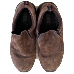 GBX Shoes Trail Slip On Low Suede Comfort Walking Hiking Casual Brown Men Size 9